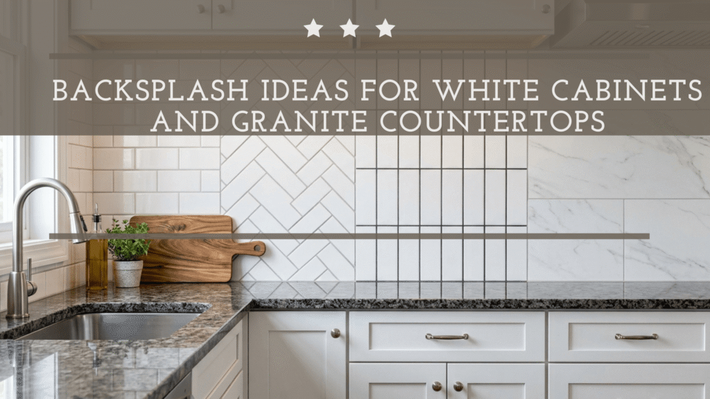 Backsplash Ideas for White Cabinets And Granite Countertops
