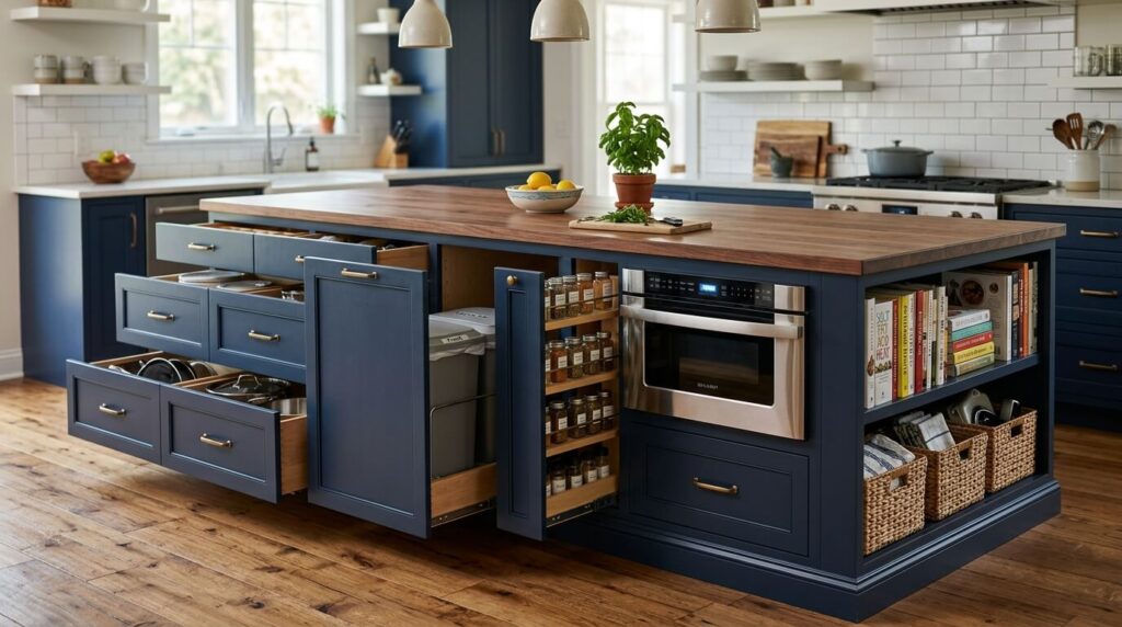 Two-tone kitchen island
