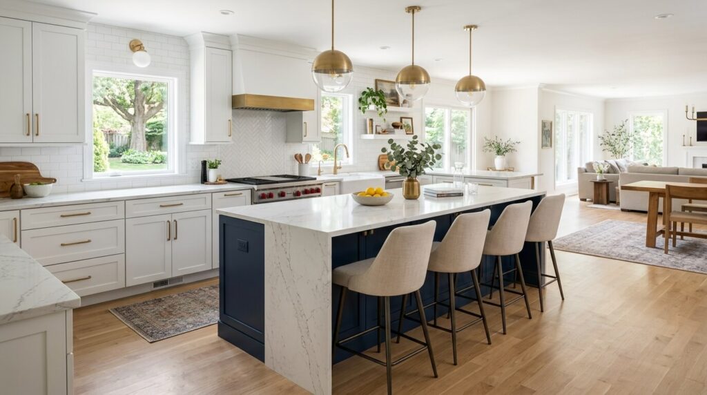 Modern kitchen island

