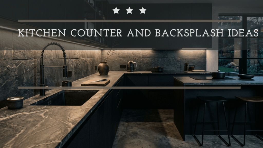 kitchen counter and backsplash ideas